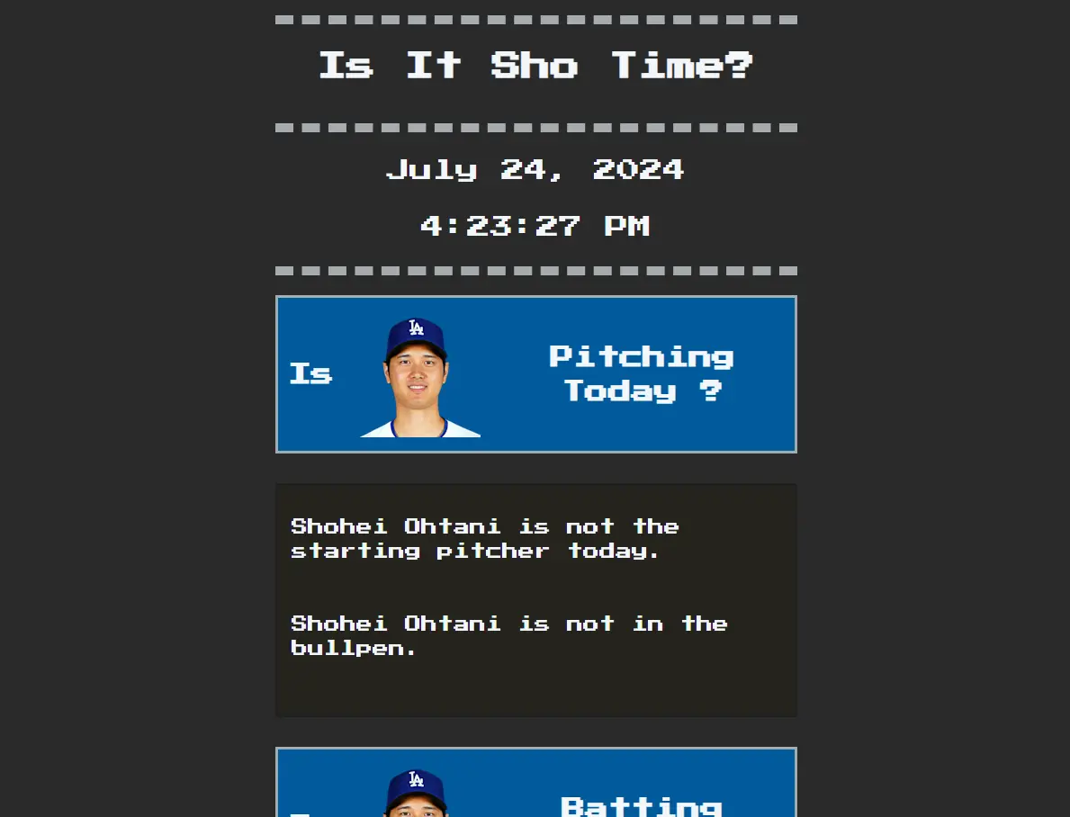 Is It Sho Time? Is It Sho Time?