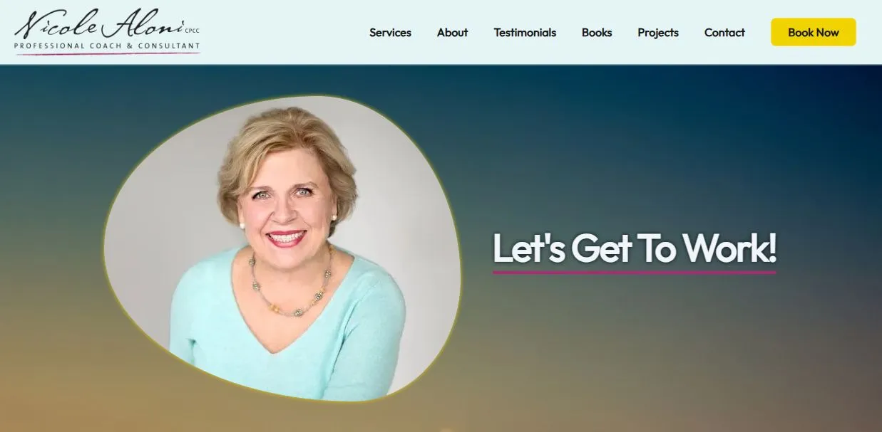 Nicole Aloni project homepage preview